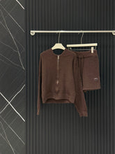 ALO KNIT CARDIGAN & SHORTS SET STYLE 34